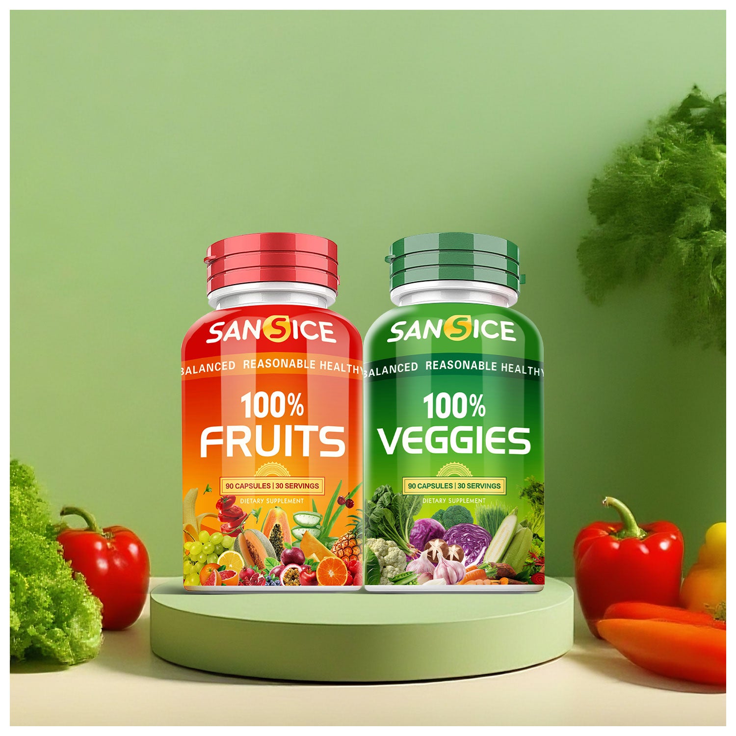 Fruits and Veggies Supplement(2 Pack)