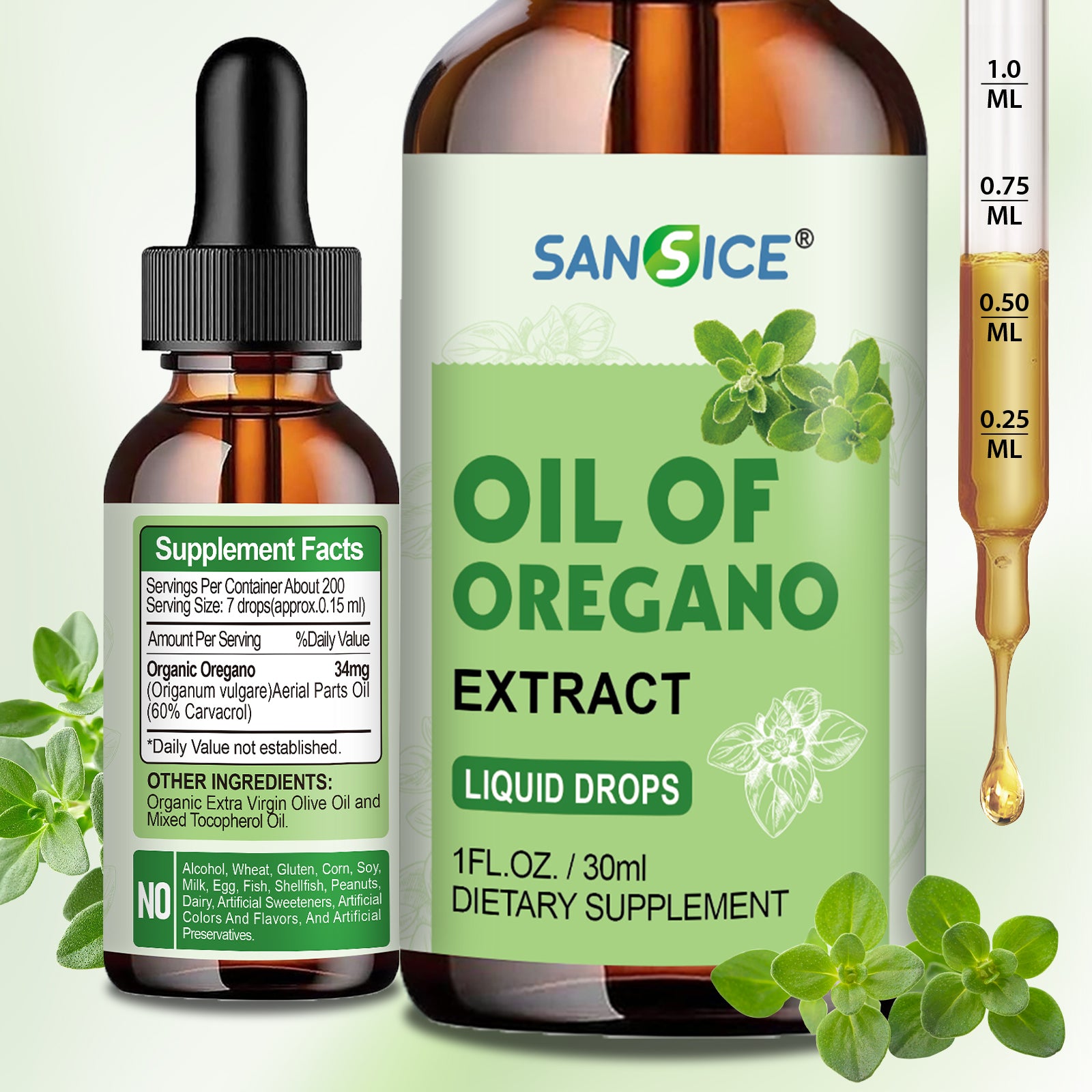Oil of Oregano Drops(1 FL OZ)